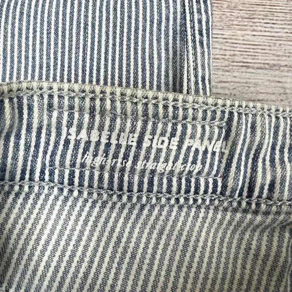 Adriano Goldschmied The Isabelle High Rise Straight Crop Jean Vort Stripped 25